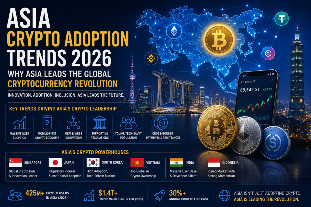 Asia Crypto Adoption Trends 2026: Why Asia Leads the Global Cryptocurrency Revolution