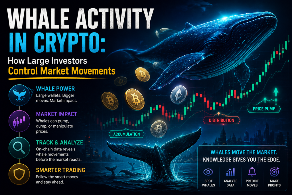 Whale Activity in Crypto: How Large Investors Control Market Movements